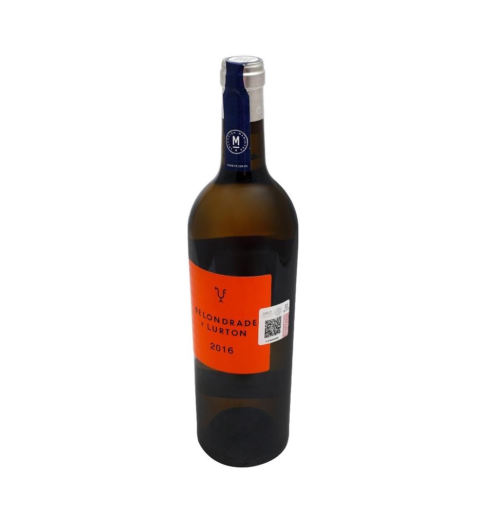 Vino Blanco - Belondrade y Lurton 2016 -  750 ml