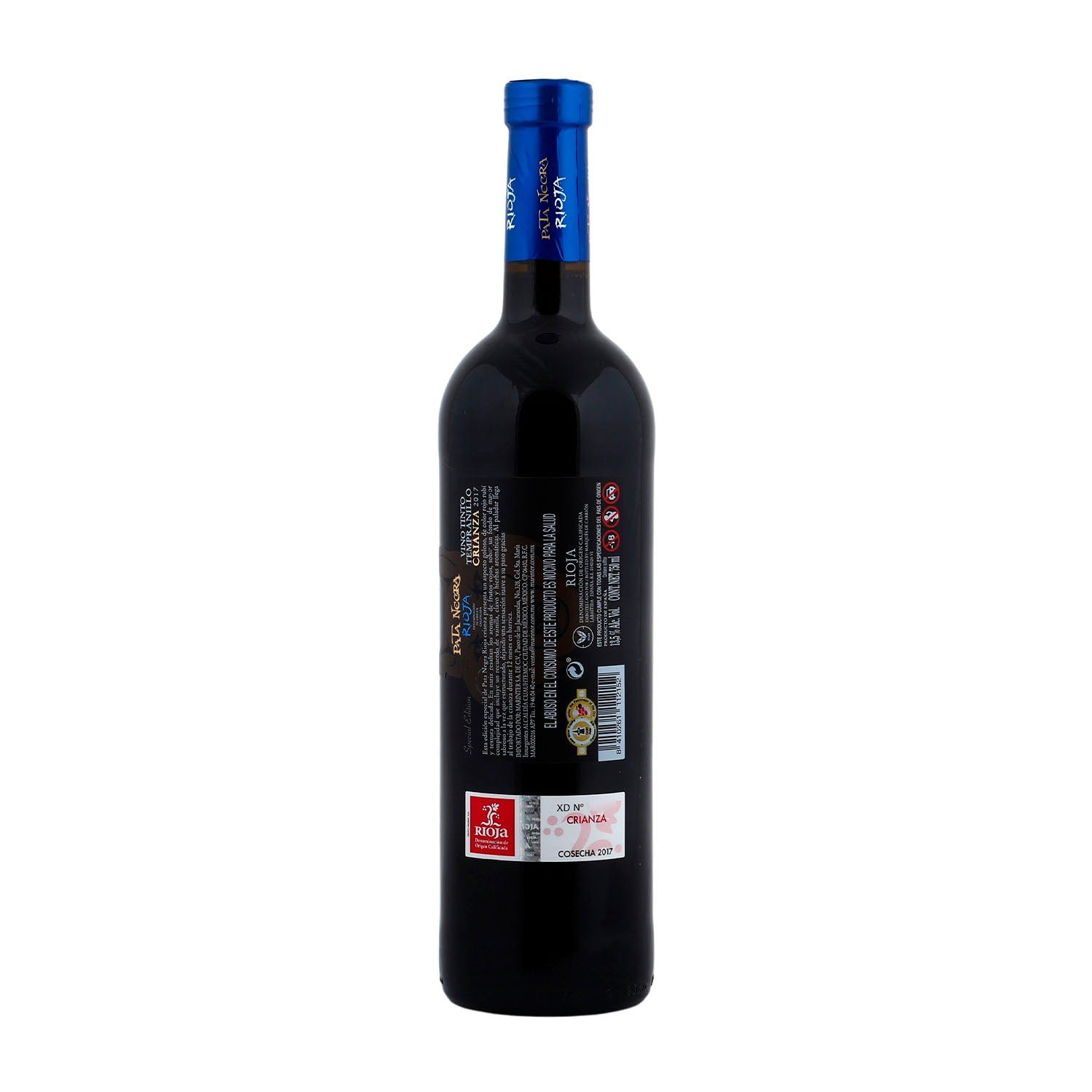 Vino Tinto Pata Negra Tempranillo Rioja Lobo de 750 ml