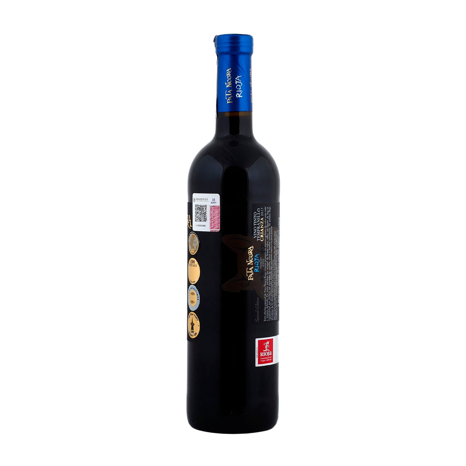 Vino Tinto Pata Negra Tempranillo Rioja Lobo de 750 ml