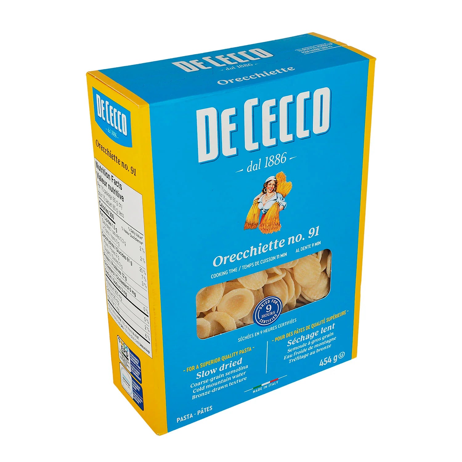 Pasta - De Cecco OrecchietteDe Semola - 454 g