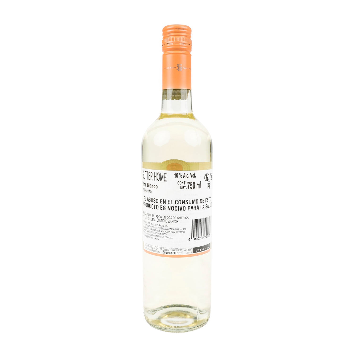 Vino Blanco Sutter Home Moscato de 750 ml
