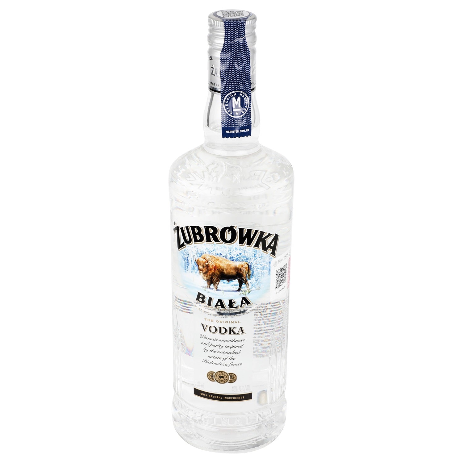 Vodka Zubrowka Biala de 750 ml - Polonia