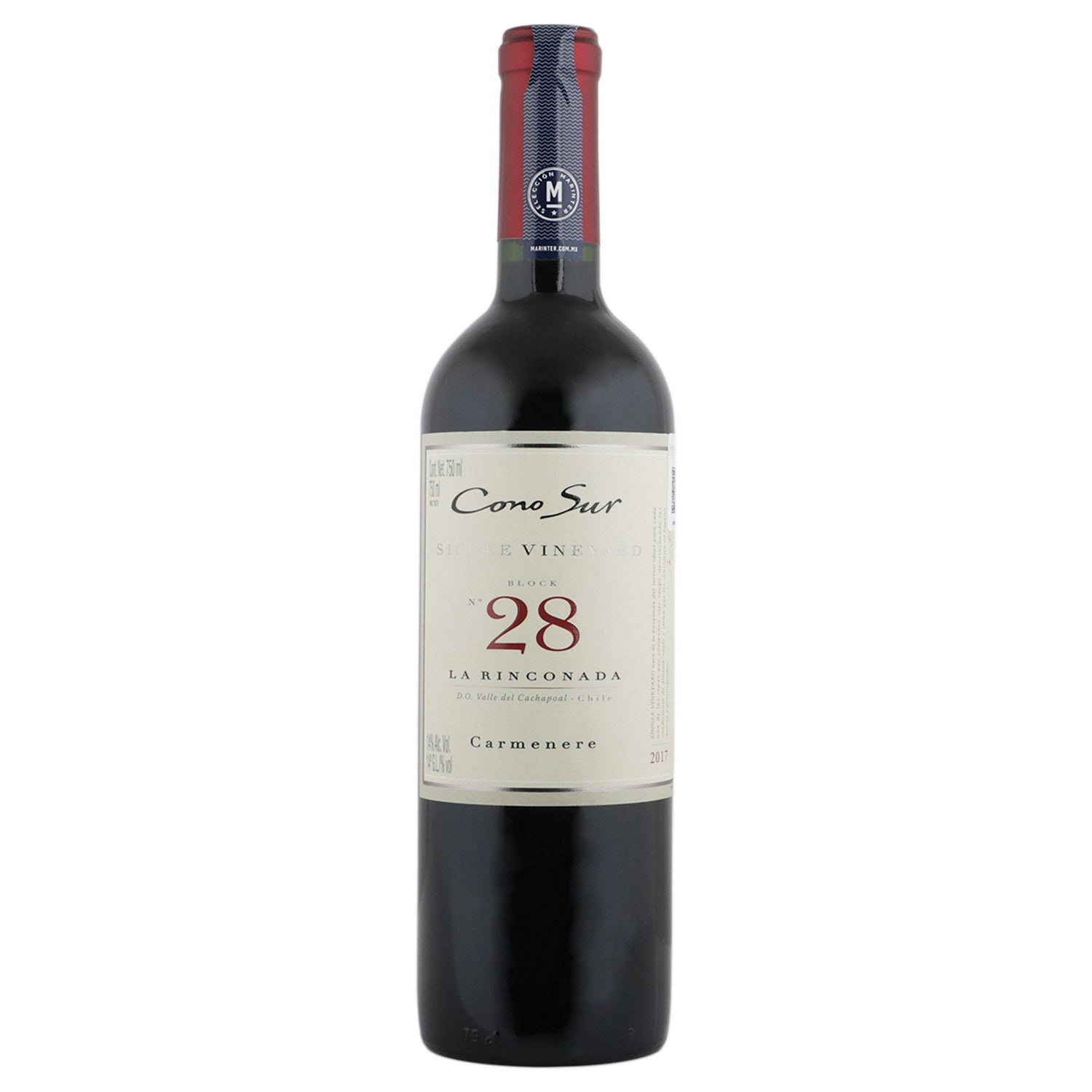 Vino Tinto - Cono Sur Single Vineyard Carmenere - 750 ml