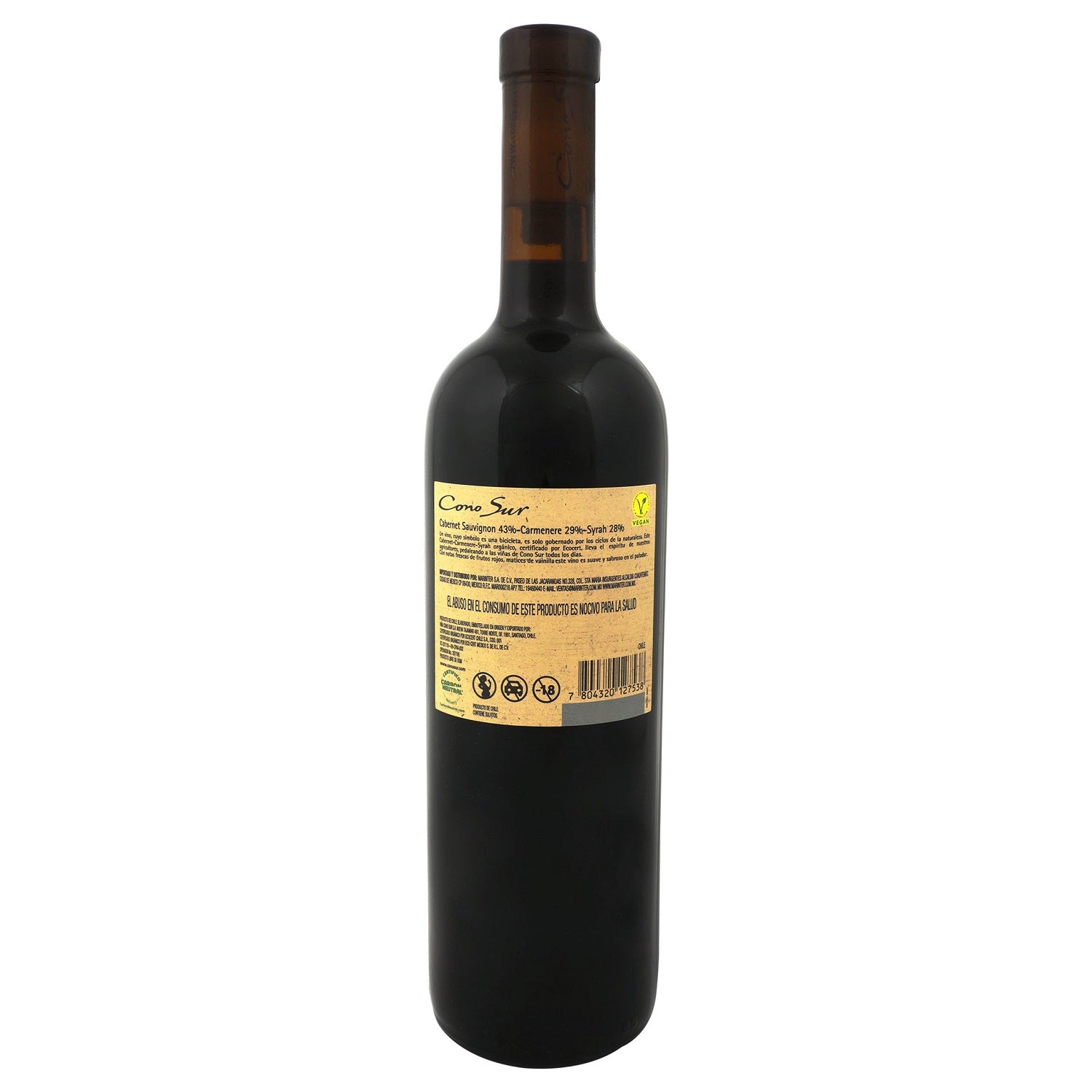 Vino Tinto - Cono Sur Orgánico - 750 ml
