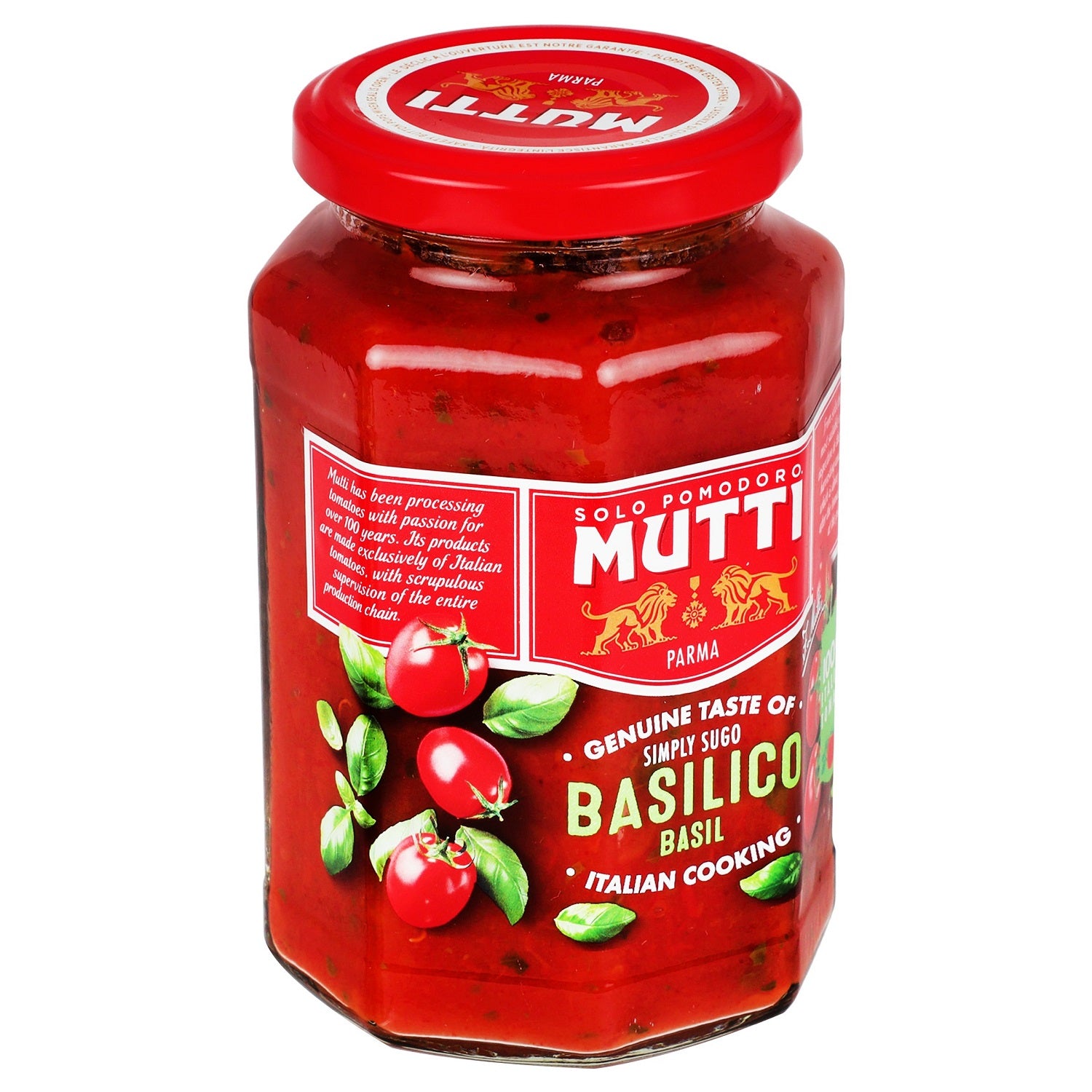 Salsa - Mutti de Tomate con Albahaca - 400 g