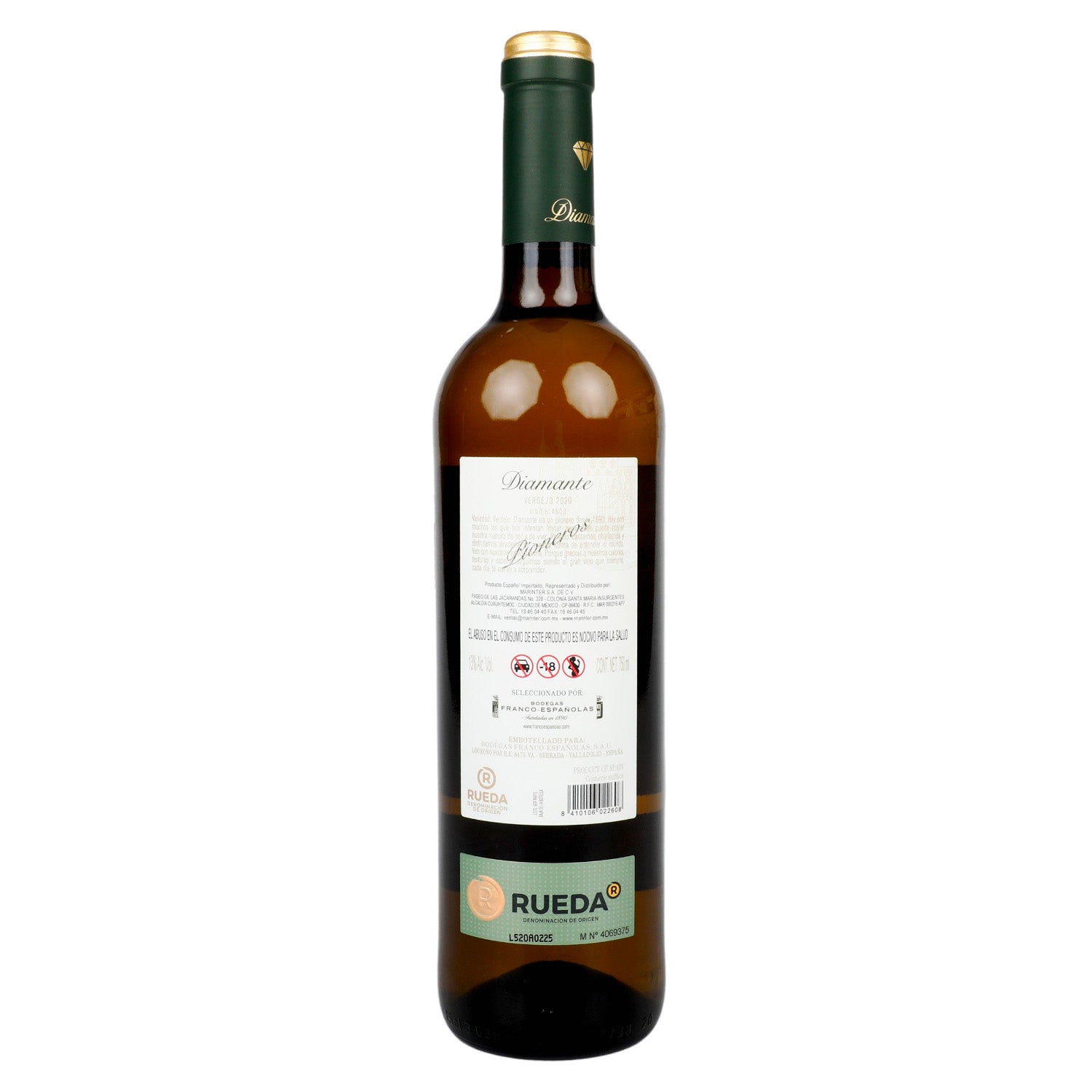 Vino blanco Diamante Rueda Verdejo de 750 ml