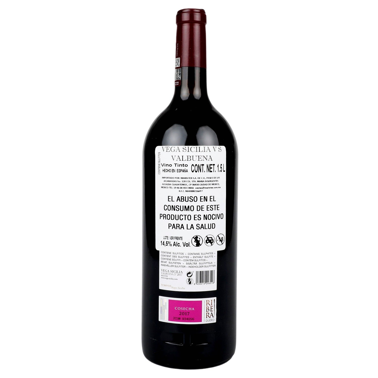 Vino Tinto Vega Sicilia VS Valbuena 17 de 1500 ml