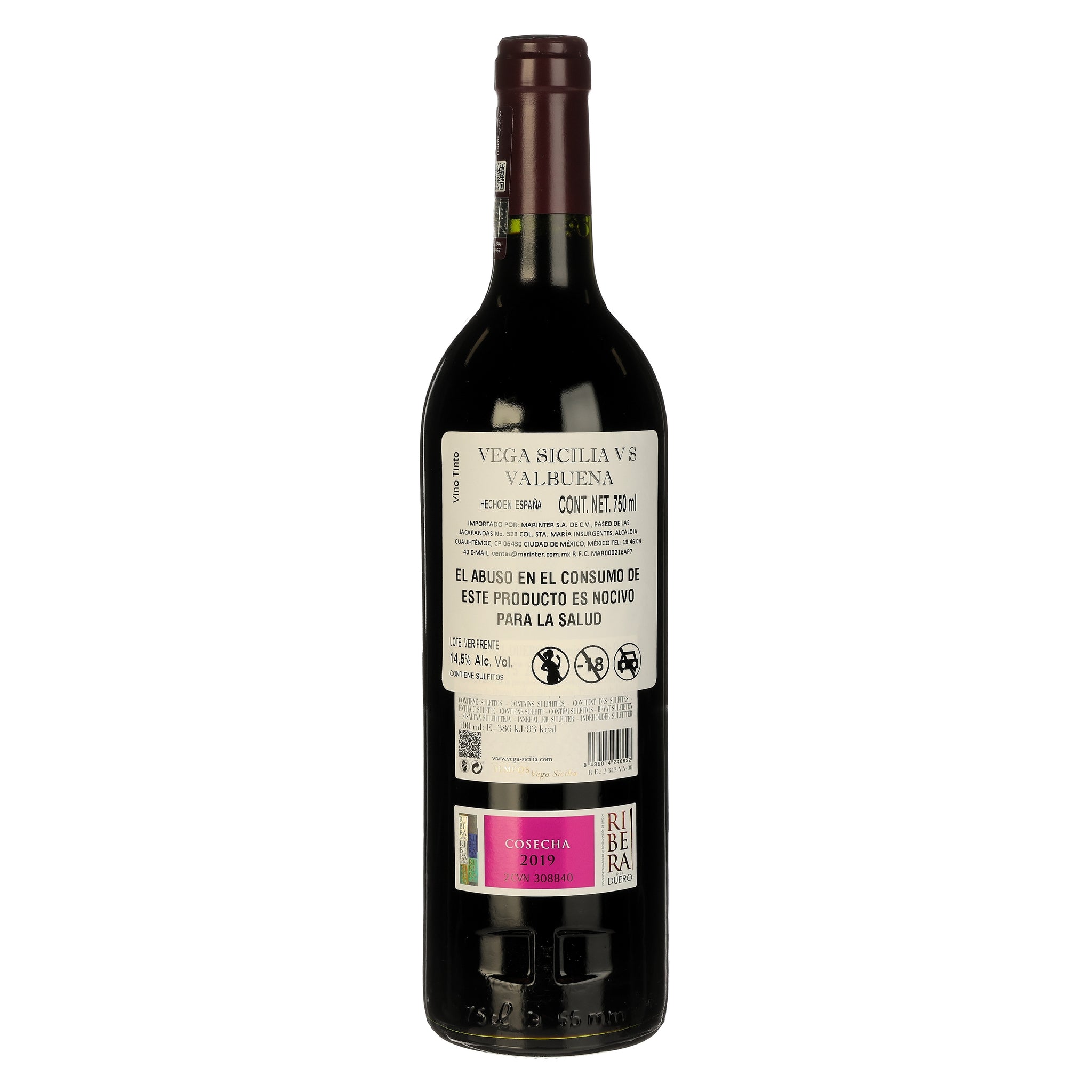 Vino Tinto Vega Sicilia Vs Valbuena 19 de 750 ml
