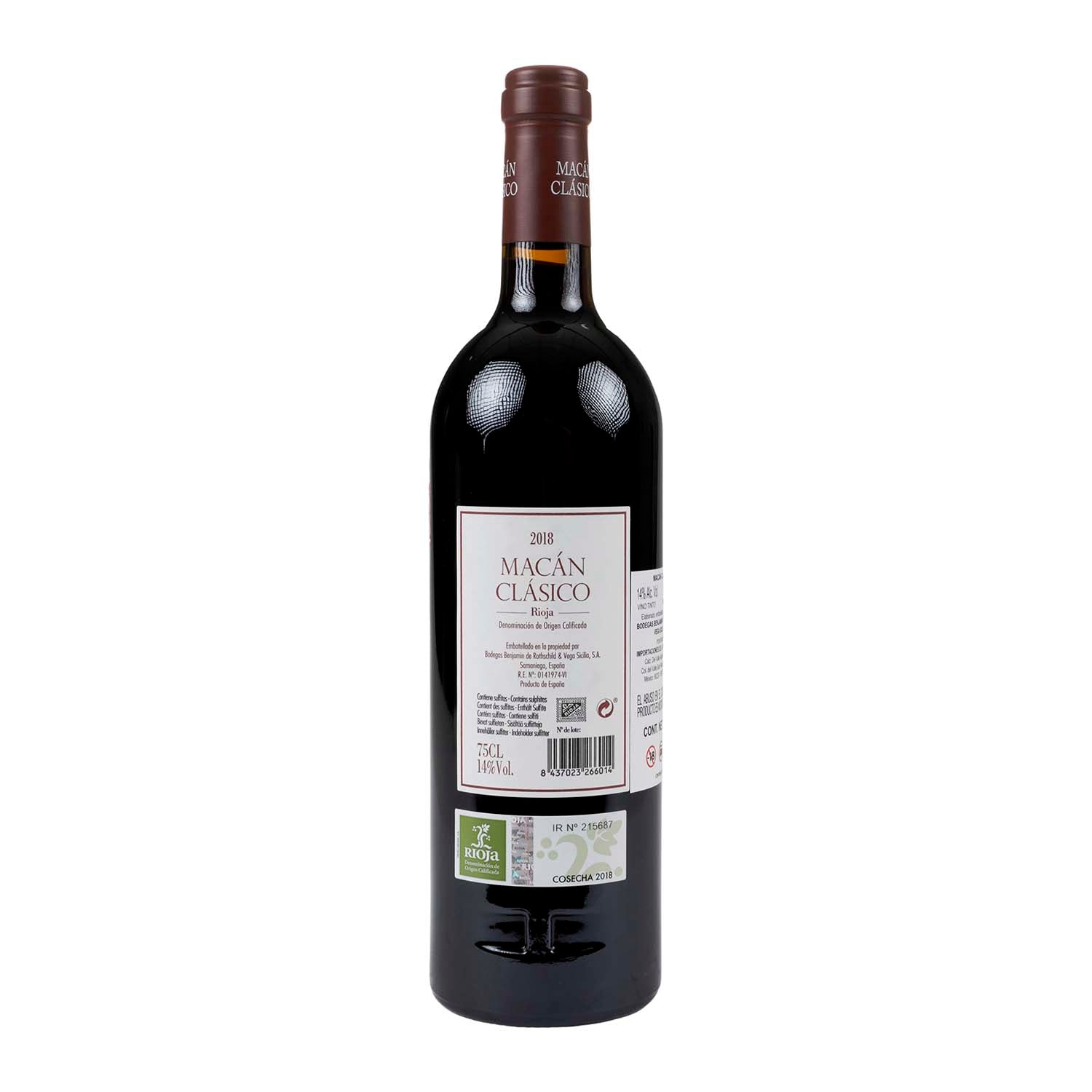 Vino Tinto Macan Clásico 18 de 750 ml