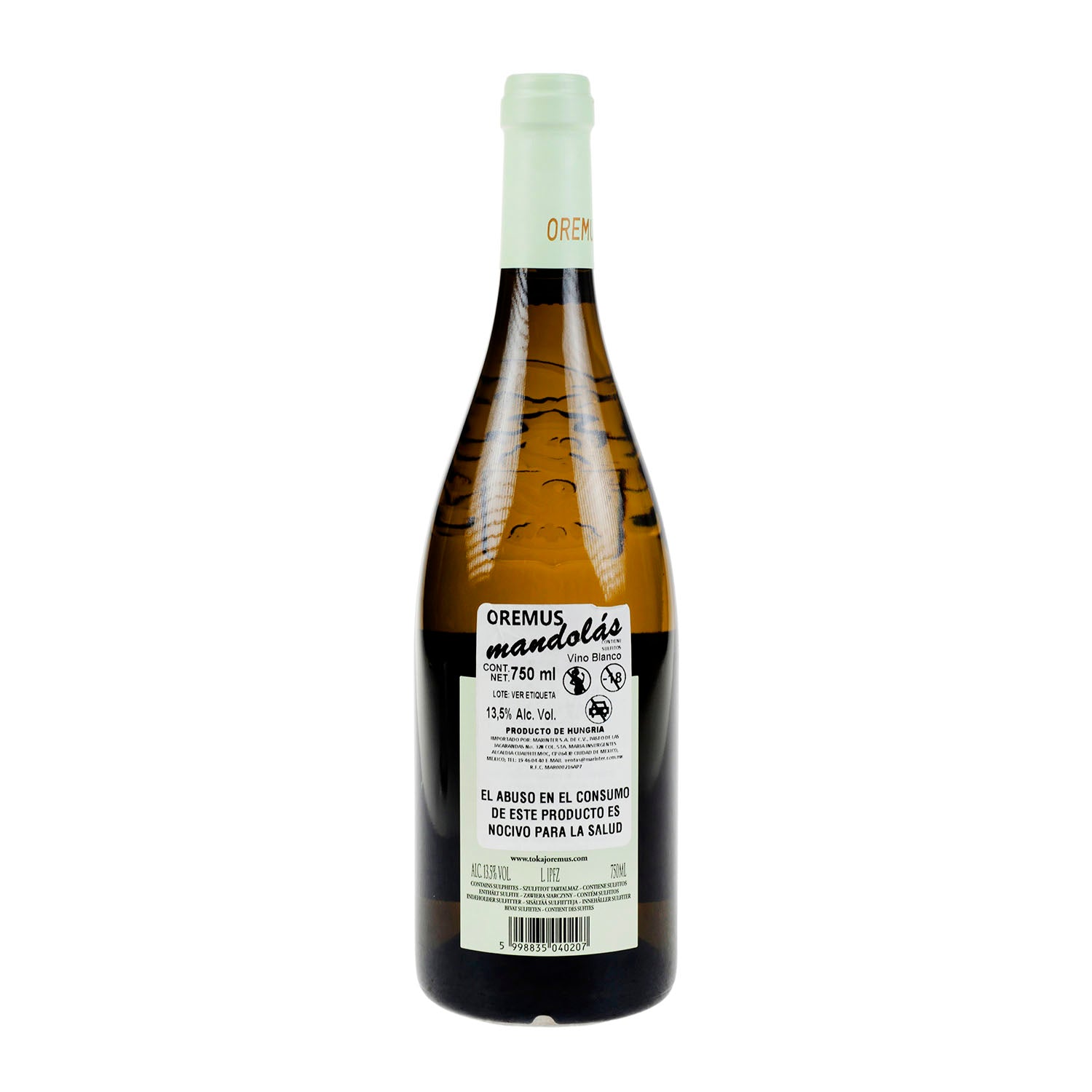 Vino Blanco Oremus Tokaji Mandolas 20 de 0750 ml