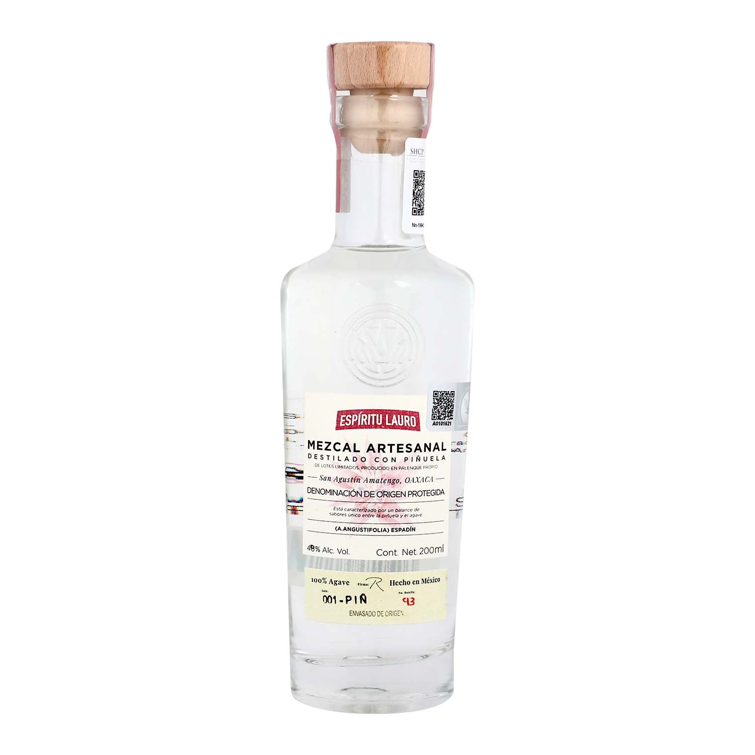 Mezcal - Espiritu Lauro Silvestre Piñuelas - 200 ml