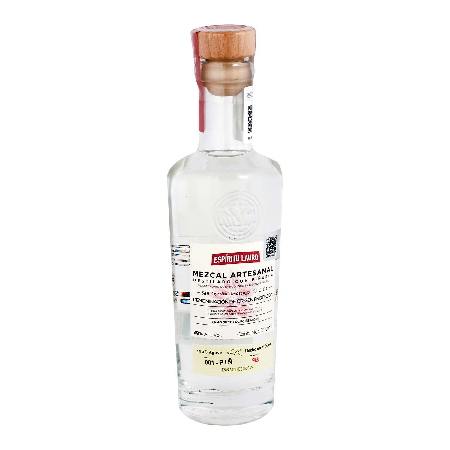 Mezcal - Espiritu Lauro Silvestre Piñuelas - 200 ml