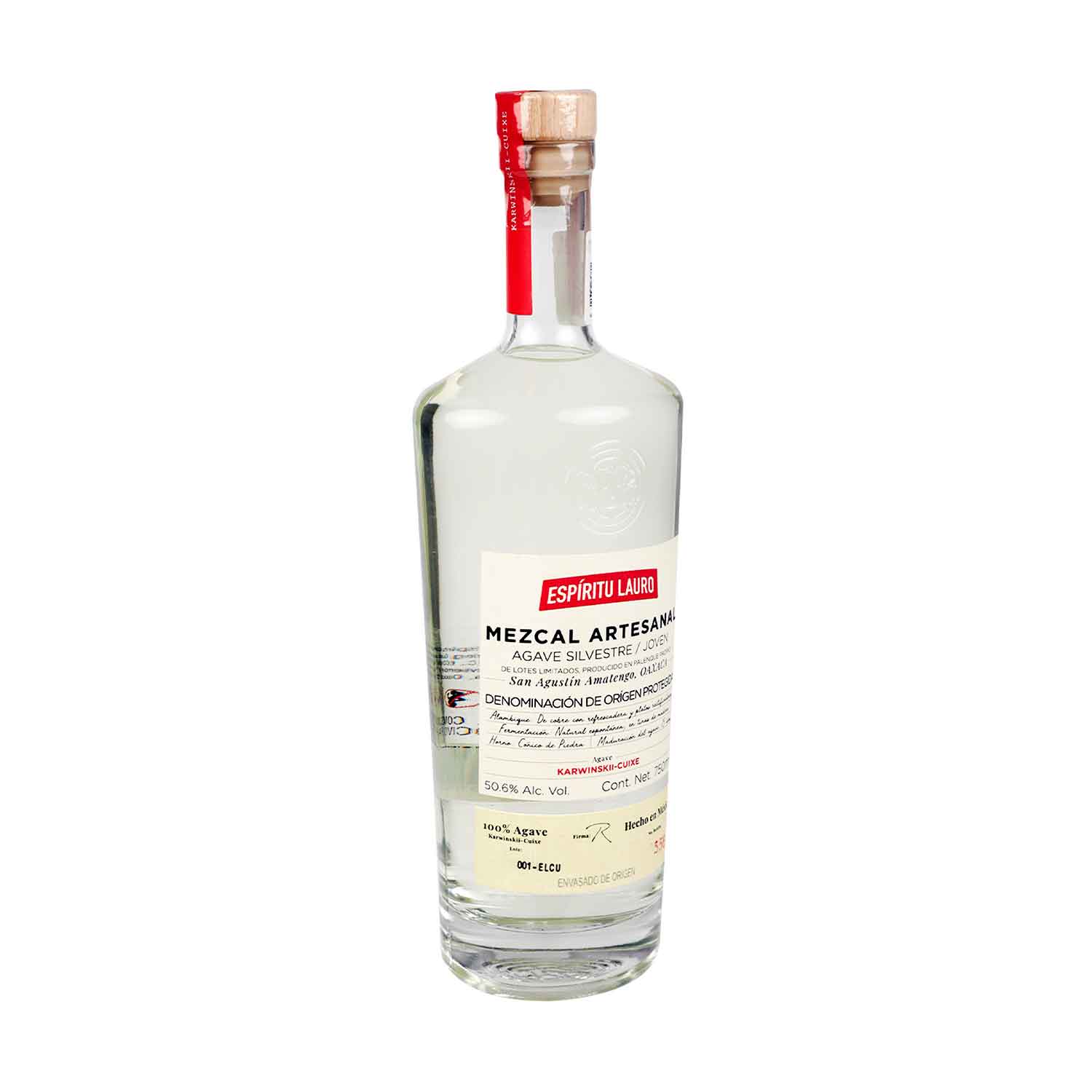 Mezcal Espiritu Lauro Silvestres Cuixe de 750 ml