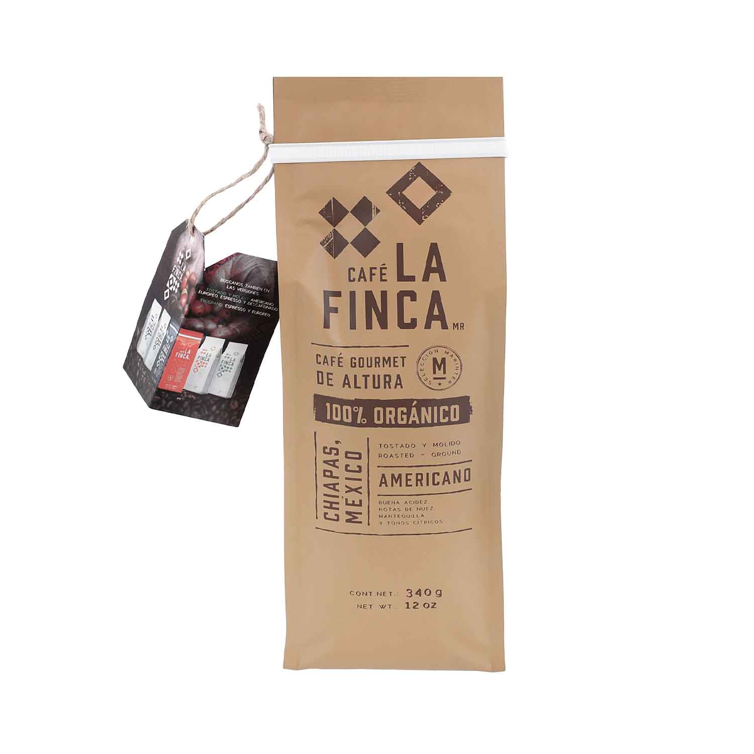 Café - La Finca Americano Orgánico Tostado Molido - 340 g