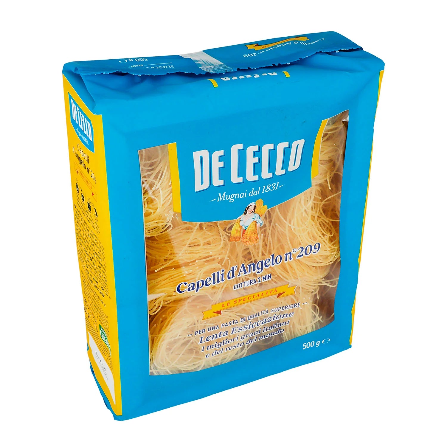 Pasta - De Cecco Niddi Capelli D Angelo De Sémola - 500 gr
