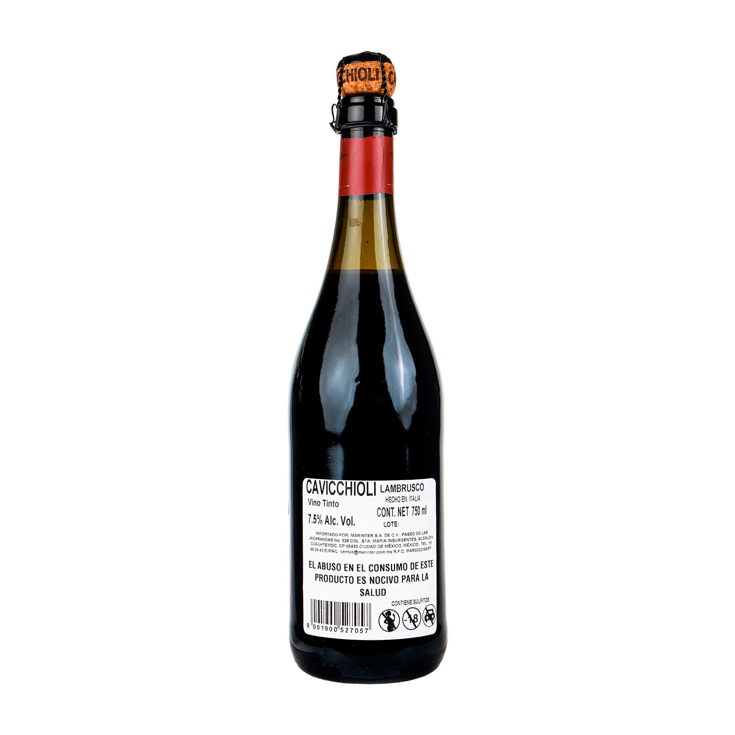 Vino Tinto Espumoso Cavicchioli de 750 ml