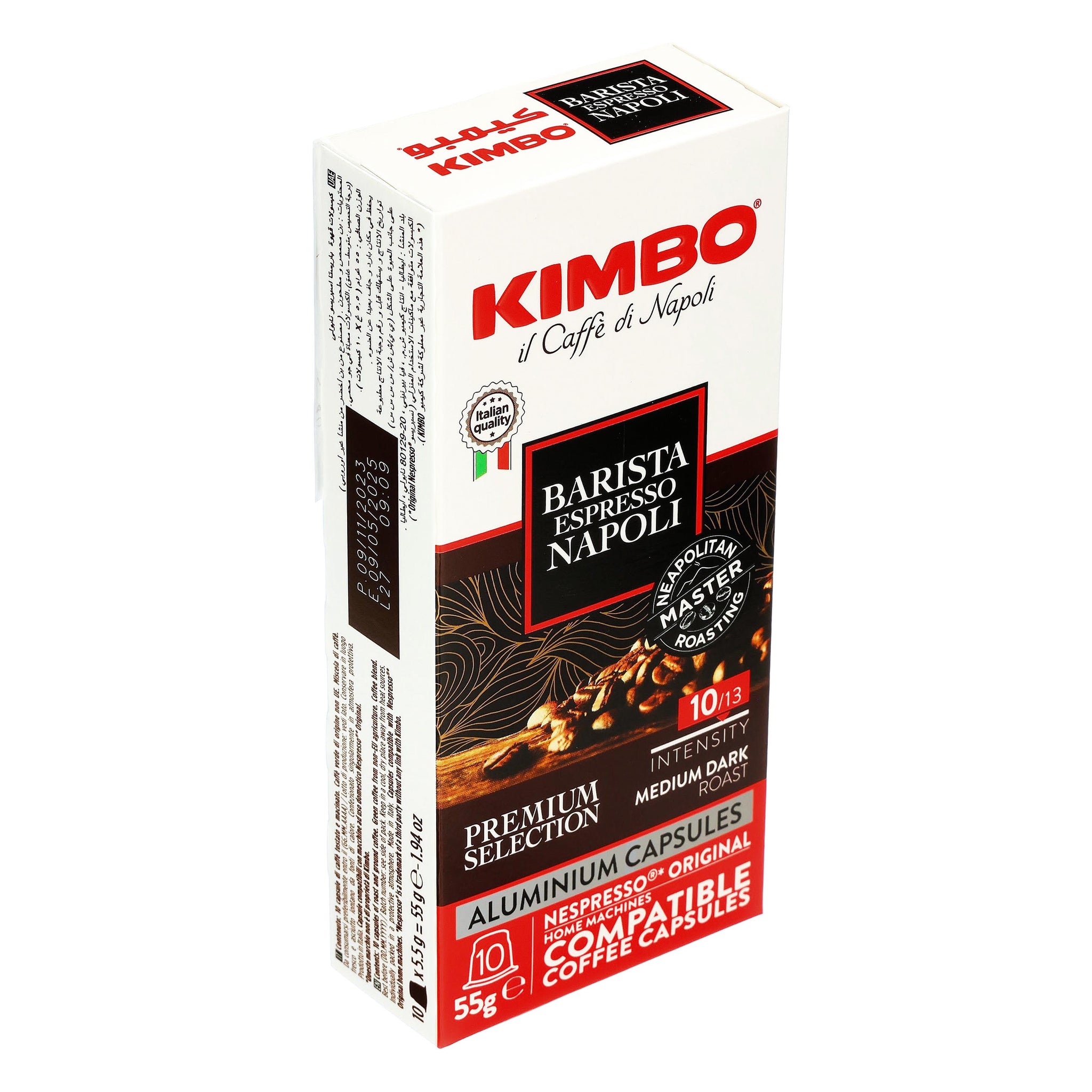 Cafe Kimbo Espresso Napoli Paquete con 10 Capsulas Nespresso 55 g