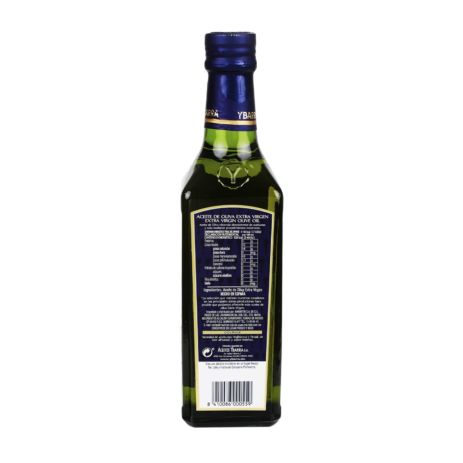 Aceite de Oliva - YBarra Extra Virgen Arbequina - 500 ml