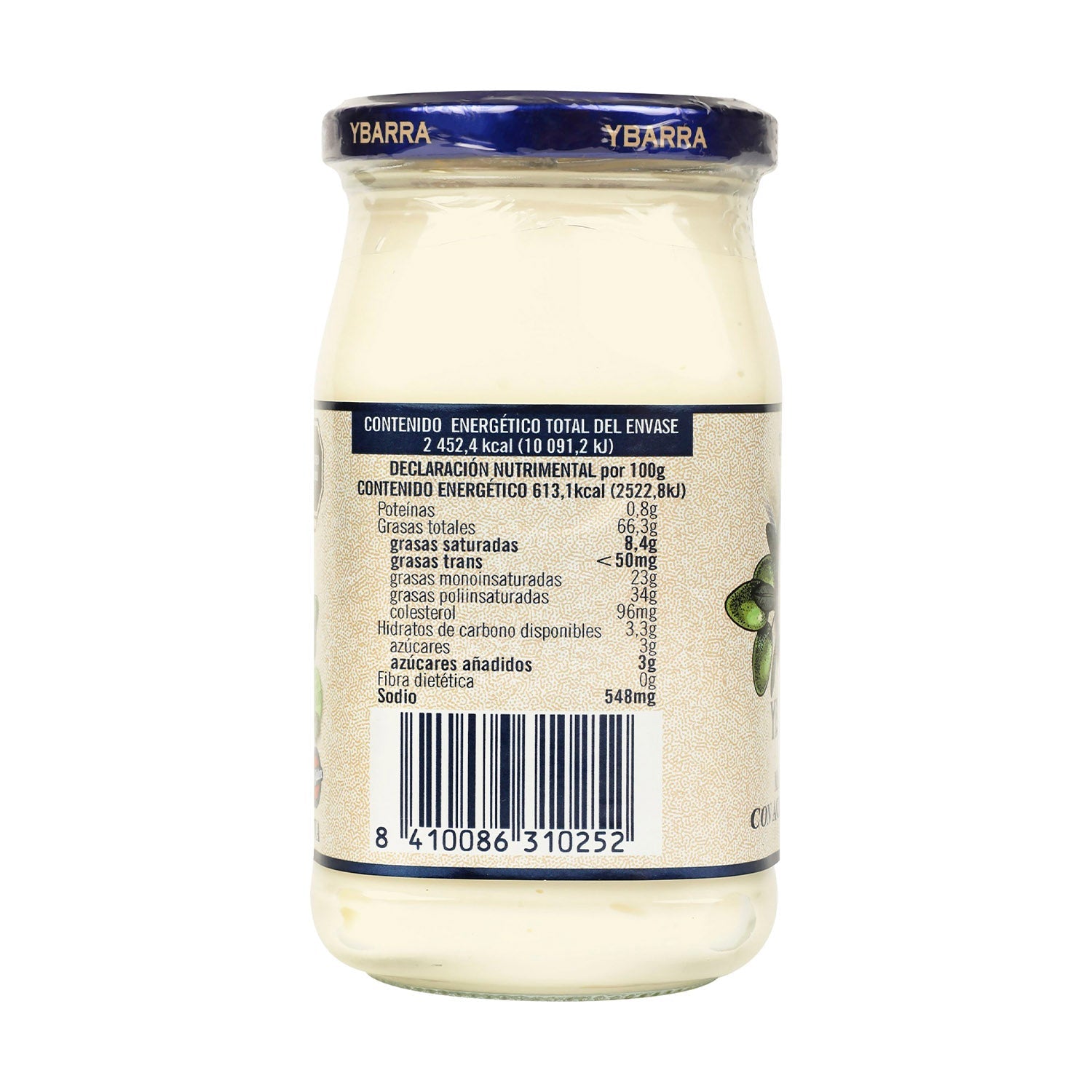 Mayonesa - Ybarra con Aceite de Oliva - 400 g