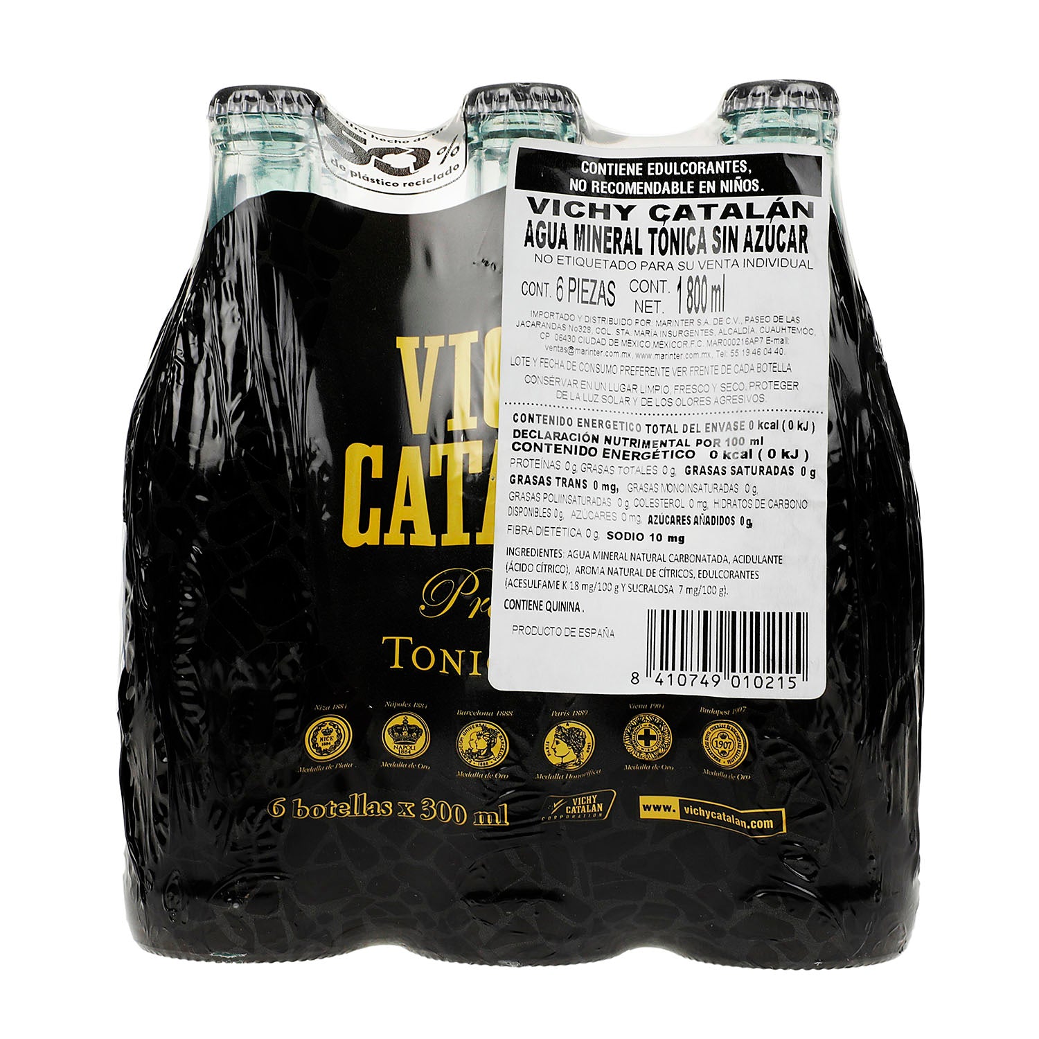Agua Vichy Catalan Mineral Tonica Sixpack de 300 ml