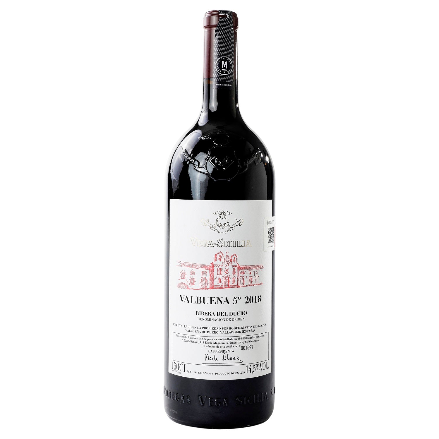 Vino Tinto Vega Sicilia VS Valbuena 18 de 1500 ml