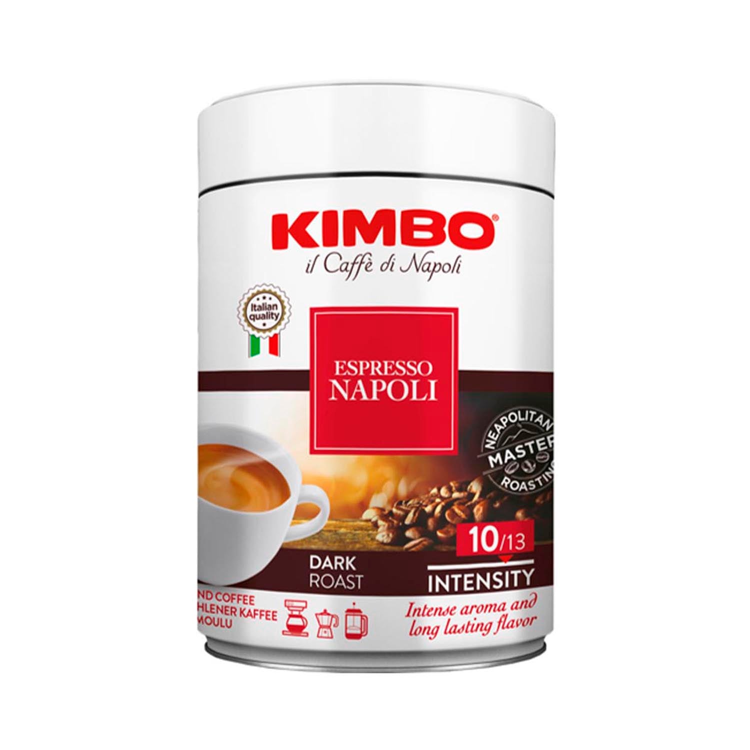 Cafe Kimbo Tostado y Molido Espresso Napoles Lata de 250 g