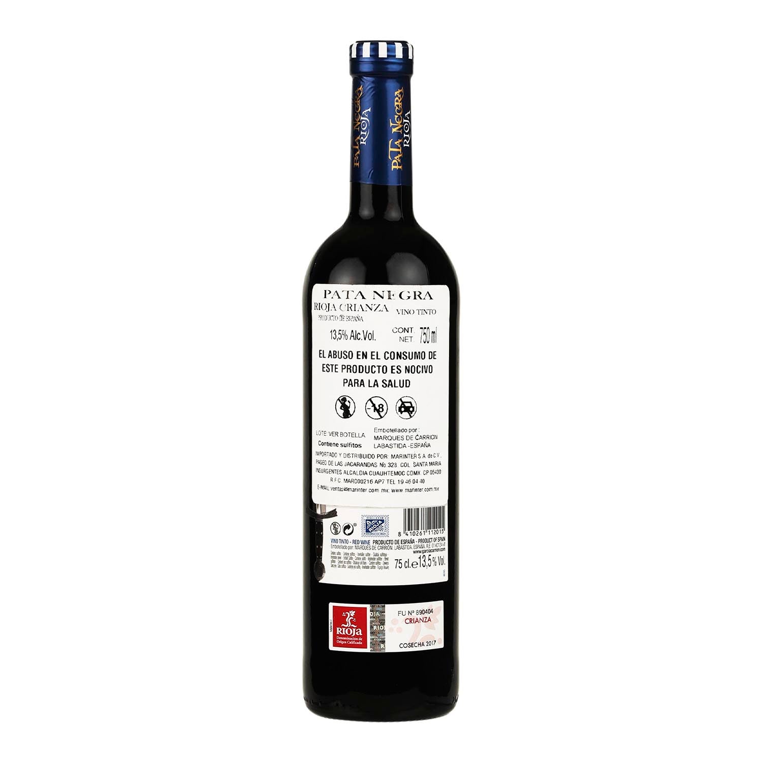 Vino Tinto - Pata Negra Rioja Crianza - 750 ml