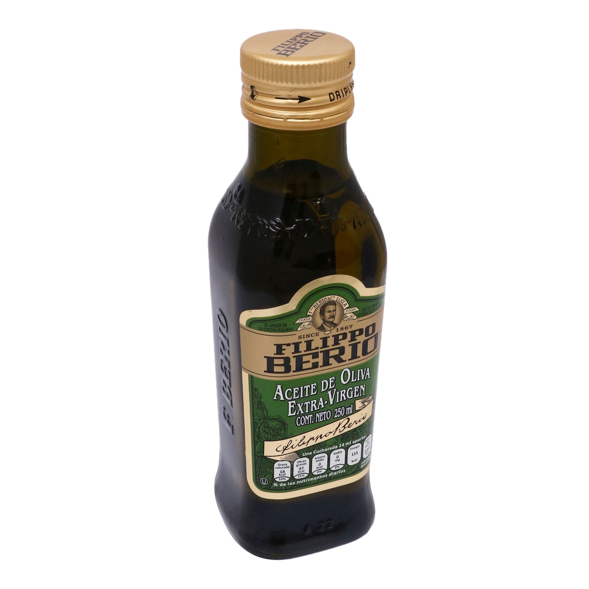 Aceite de Oliva Filippo Berio Extra Virgen de 250 ml