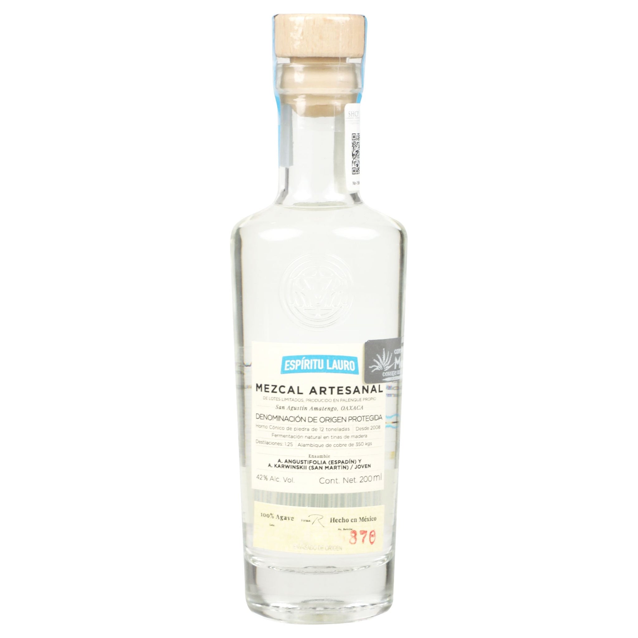 Mezcal - Espiritu Lauro Joven - 200 ml