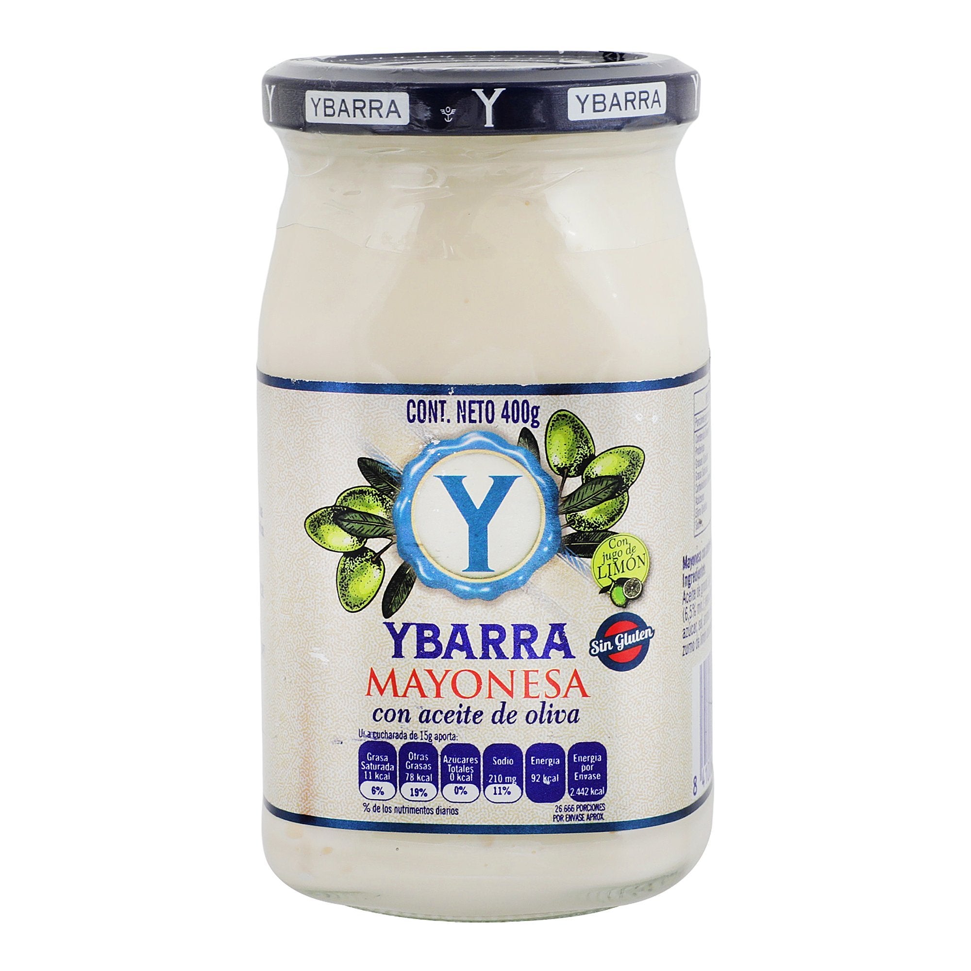 Mayonesa - Ybarra con Aceite de Oliva - 400 g